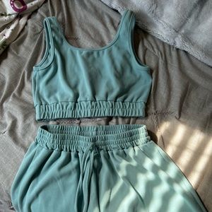 two piece short & tank top set